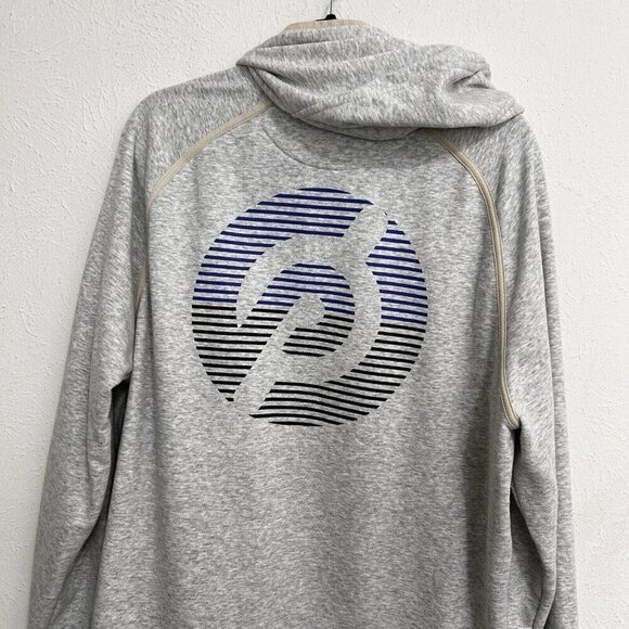 Rhone Peloton Hoodie Gray Pullover Sweatshirt Athletic Gym Workout Logo Mens XL - Picture 6 of 11